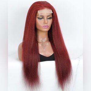 13*4 Lace Front 180% Density Long Straight Human Hair Wig 28’